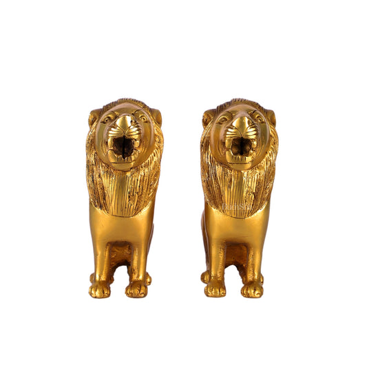Brass Superfine Lion pair 6"