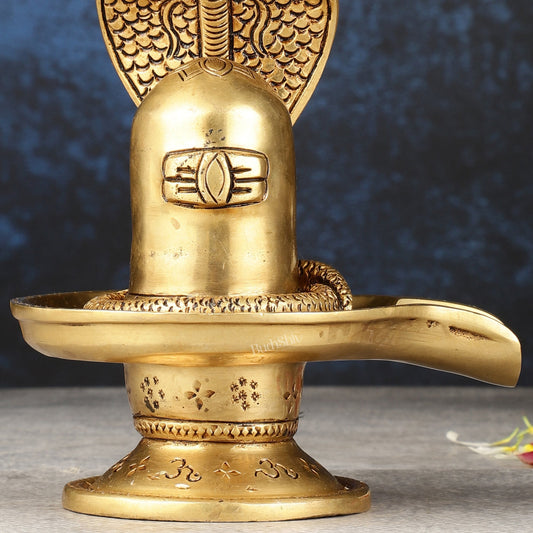 Brass Superfine Shiv Ling - 6"