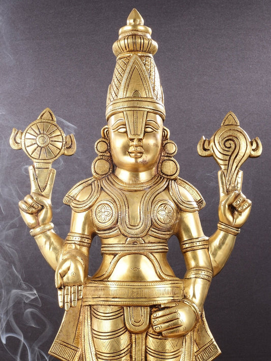 Brass Superfine Tirupati Balaji Statue - 30"