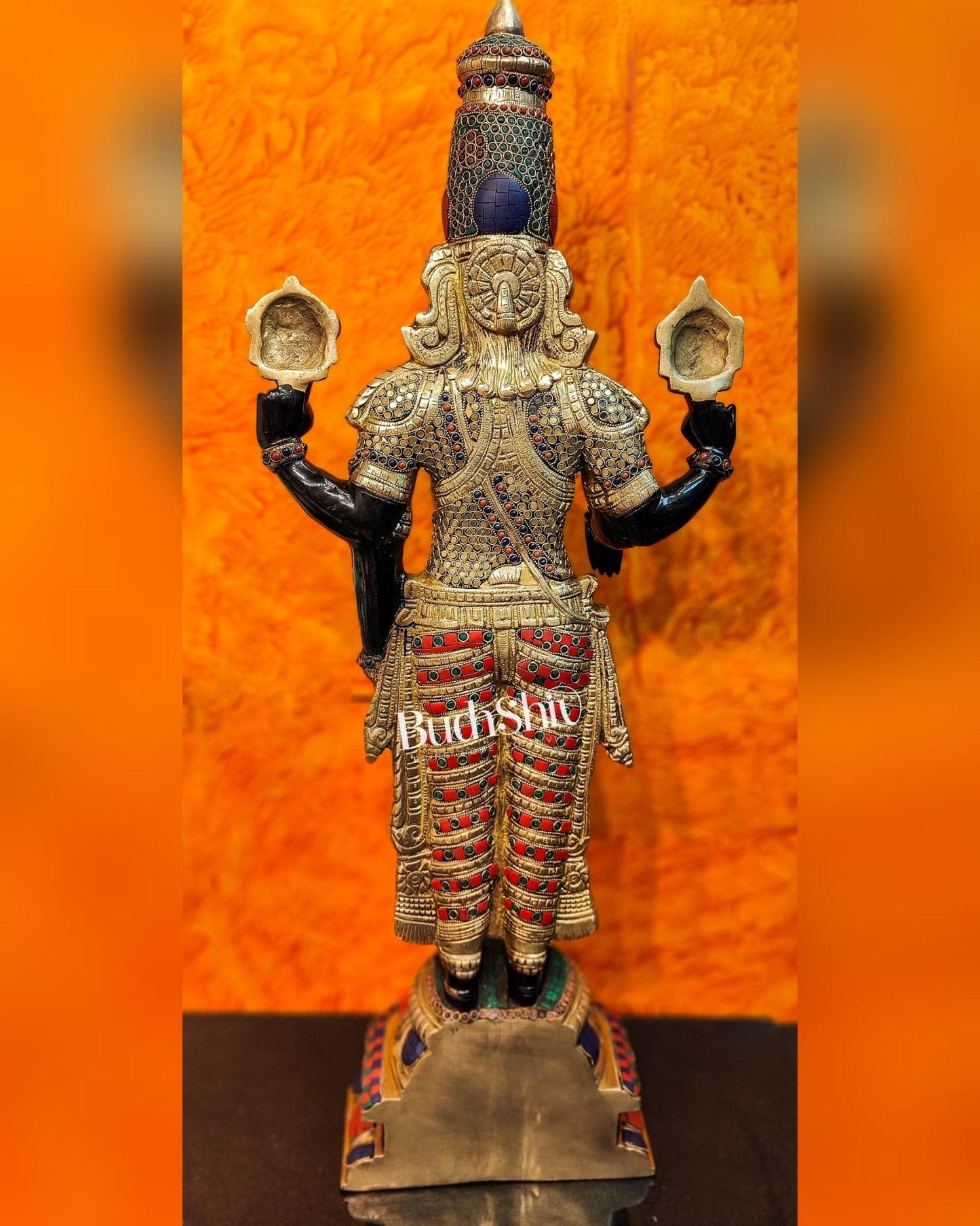 Brass Tirupati Balaji lord Venkateshwara Statue 33 inch