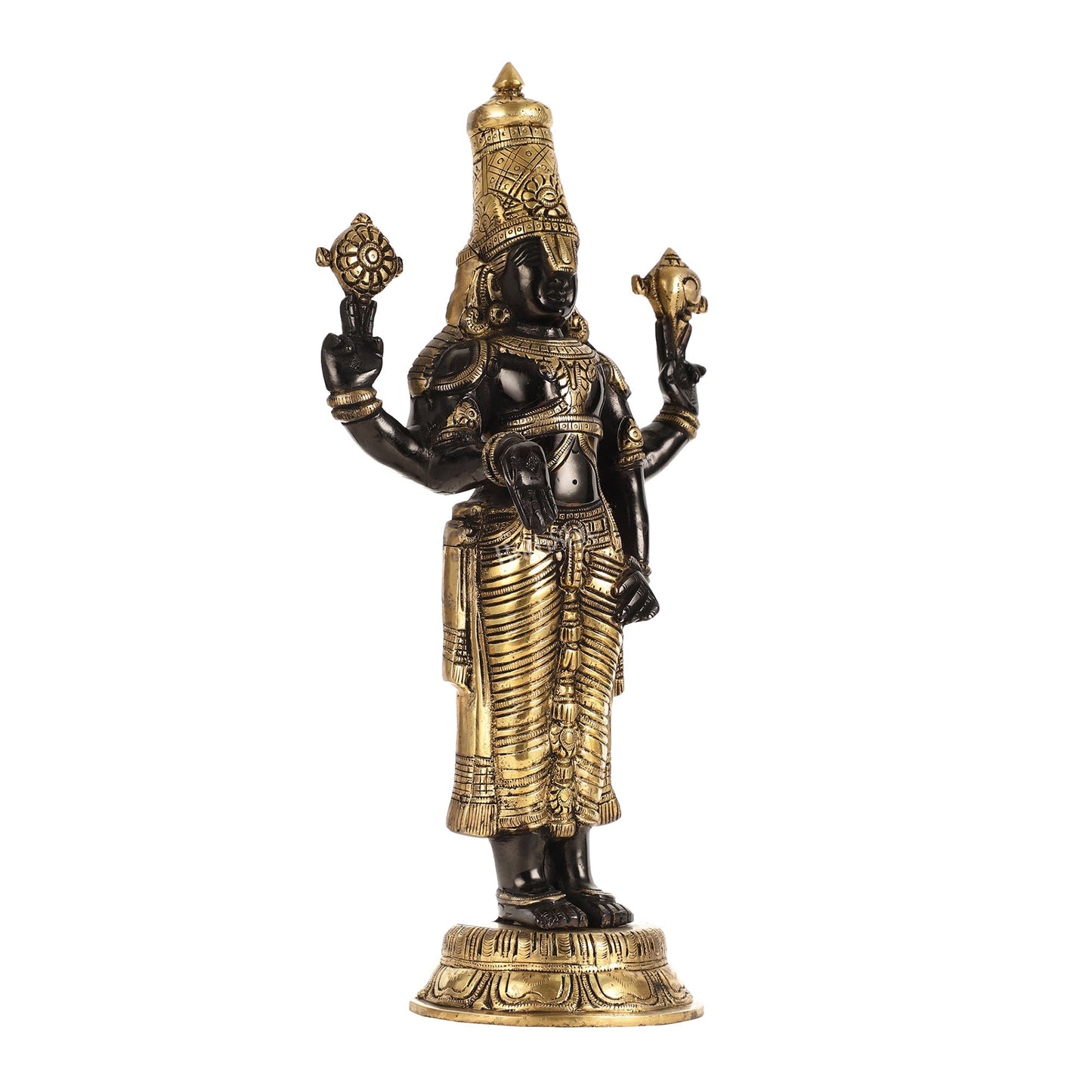 Brass Tirupati Balaji Statue | Lord Venkateshwara Swamy | 18 inch
