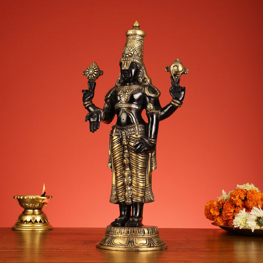 Brass Tirupati Balaji Statue | Lord Venkateshwara Swamy | 18 inch