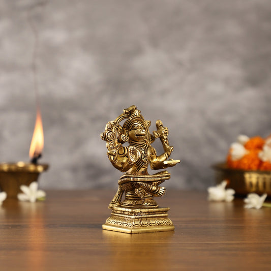 Brass Yoga Hanuman 4"