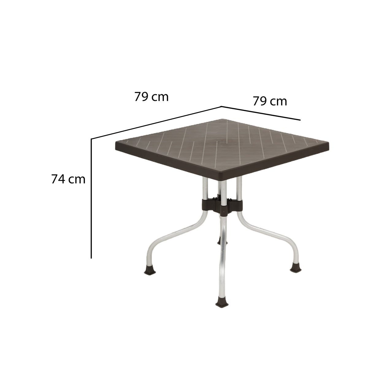 Nilkamal Orchid 4 Seater Plastic Dining Table