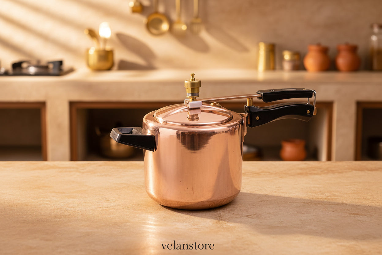 Pure copper Pressure Cooker with tin coating