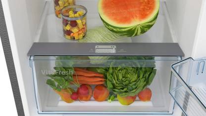 BOSCH 334 L Frost Free Double Door 2 Star Convertible Refrigerator (Shiney Silver, Grey, CTC35S02GI)