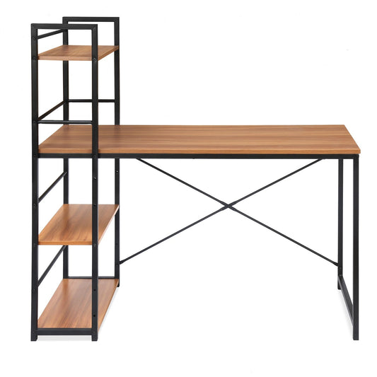 Nilkamal Dalton Desk with Bookshelf (Walnut)