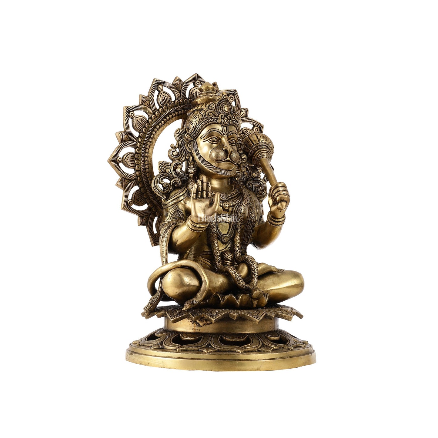 Pure Brass Lord Hanuman Statue - 18 inch