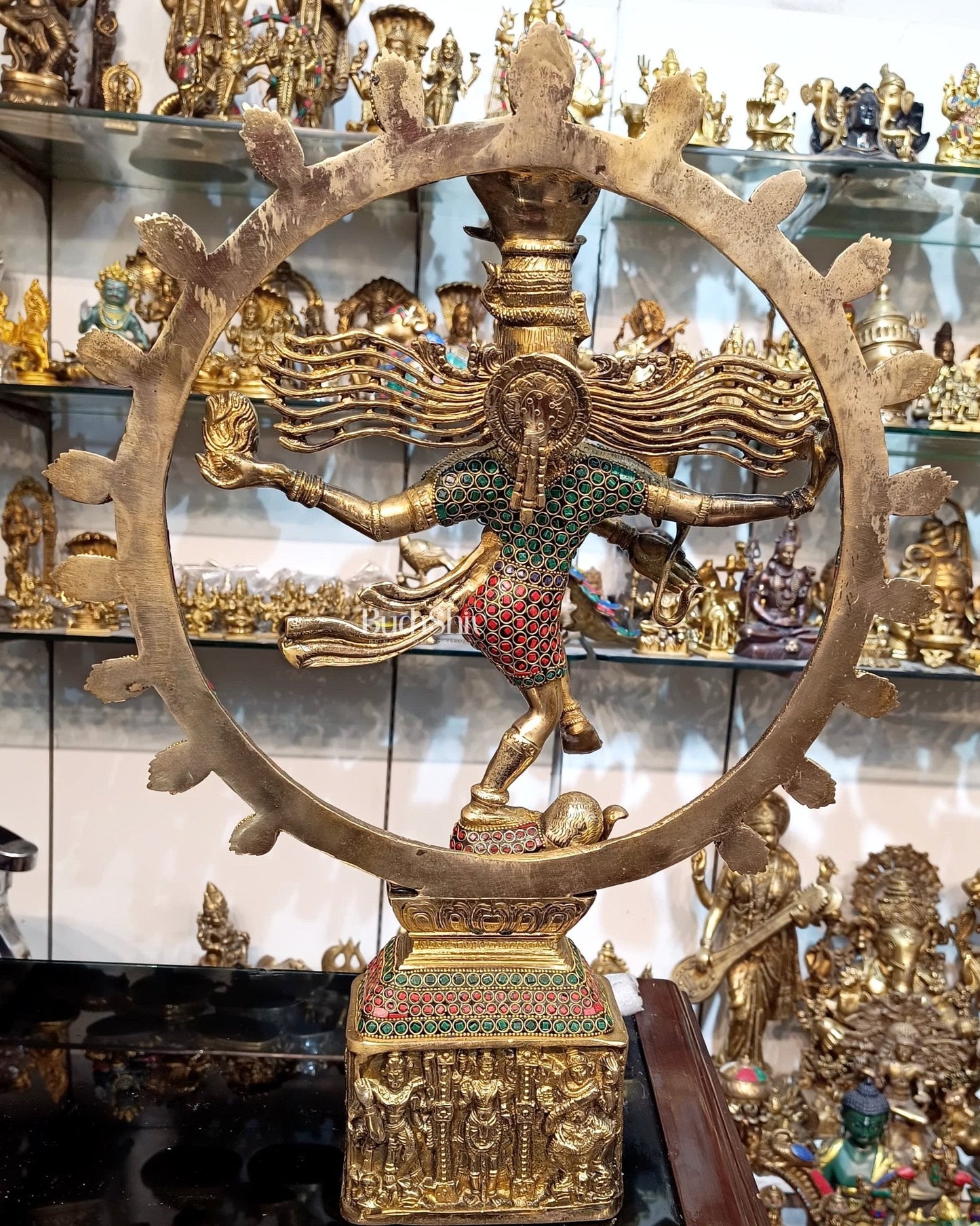 Exquisite Brass Nataraja Statue | 23" Height | Handcrafted Dancing Shiva