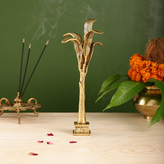 Exquisite Brass Superfine valaimaram Banana Tree 11 inch