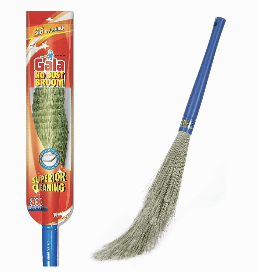 Gala No Dust Broom For Floor Cleaning, broom stick for home floor cleaning, Jhadu for home cleaning, Made of washable Fibers (Pack of 1)