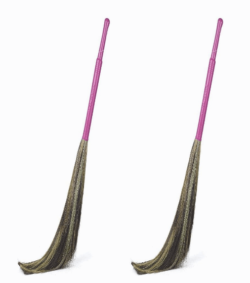 GALA King Kong Grass Floor Broom - Meghalaya Grass (Pack of 02)