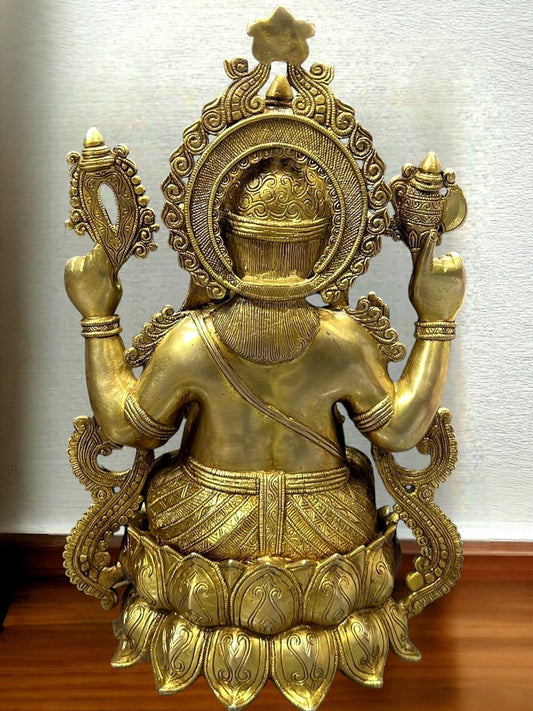 Ganesha Brass Idol 21 inch