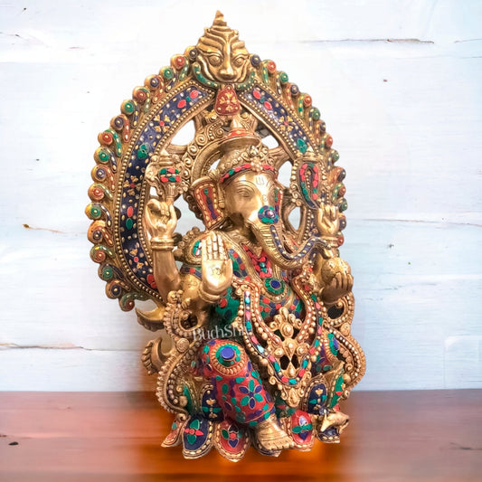 Ganesha brass statue 26"