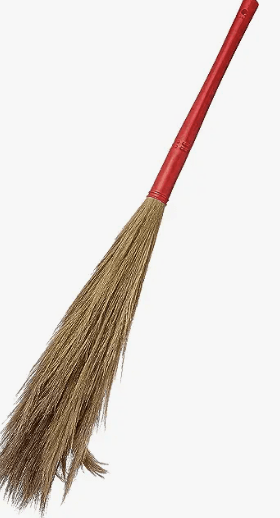 Gebi Plastic Jhadu No.1 Pack (2 Piece, Red)