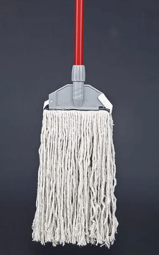 Gebi Plastic/Cotton Plastic Clip Mop 350 Blue/Red)