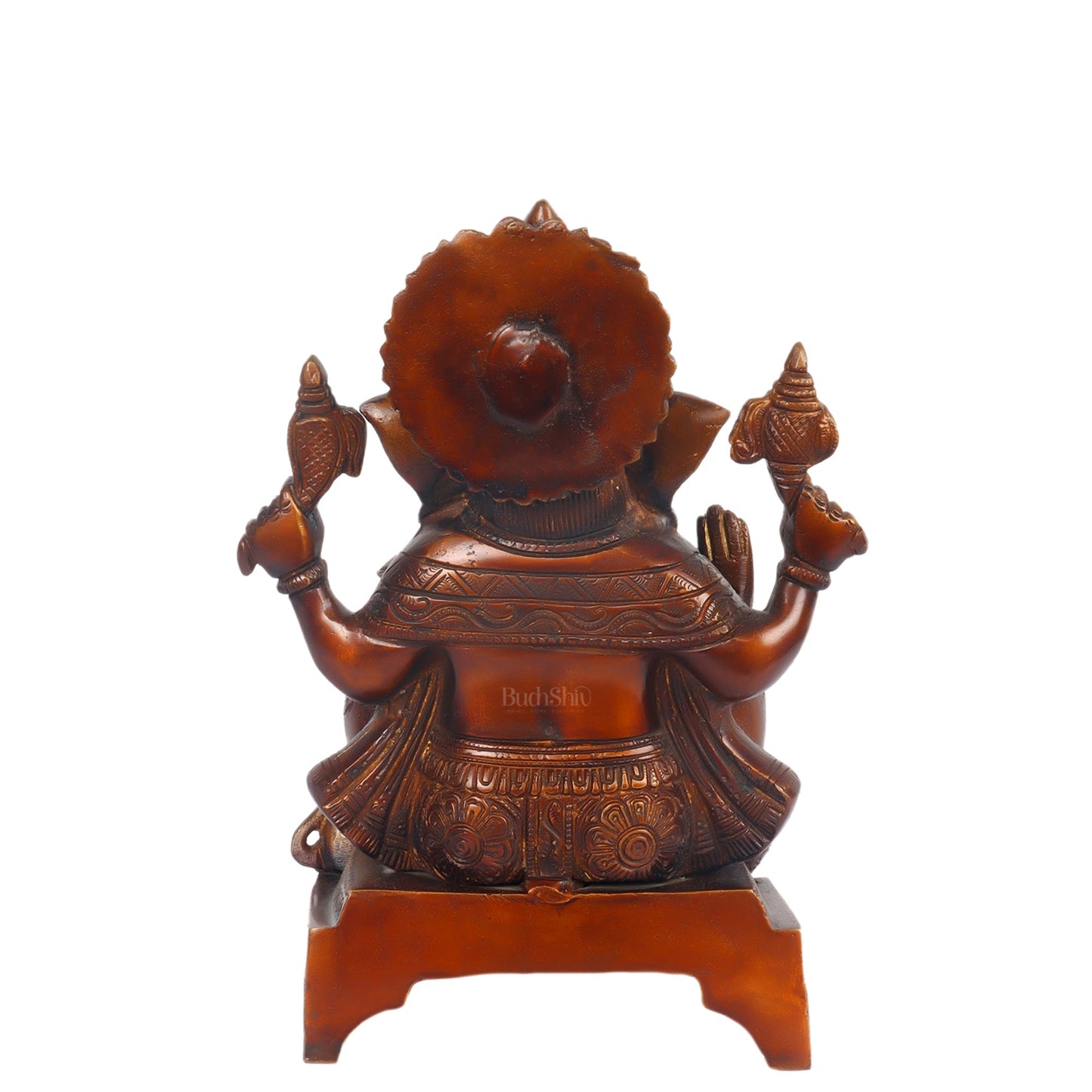 Handcrafted Brass Ganapathi Statue - 10" Height