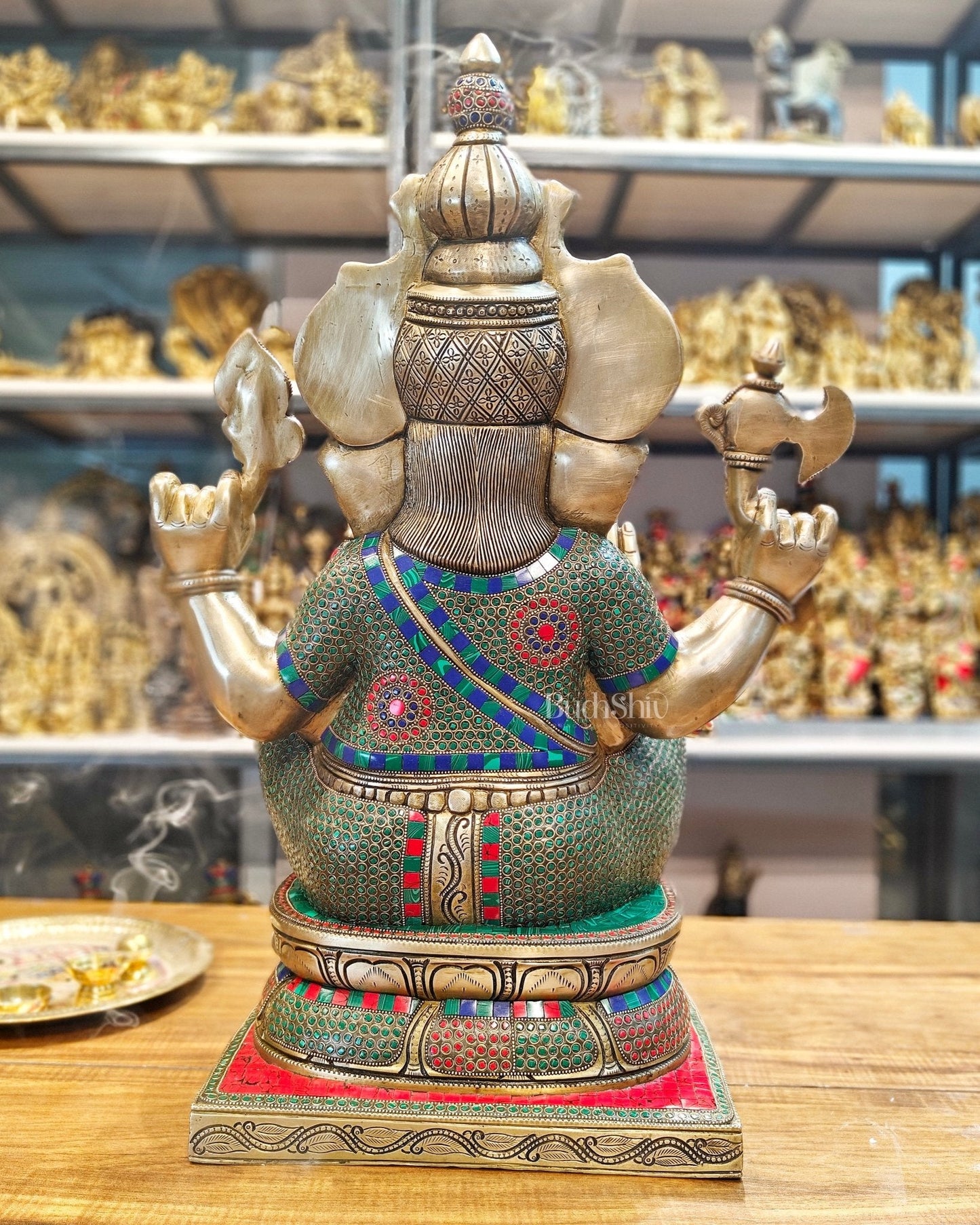 Handcrafted Brass Ganapati Statue - 24" Height