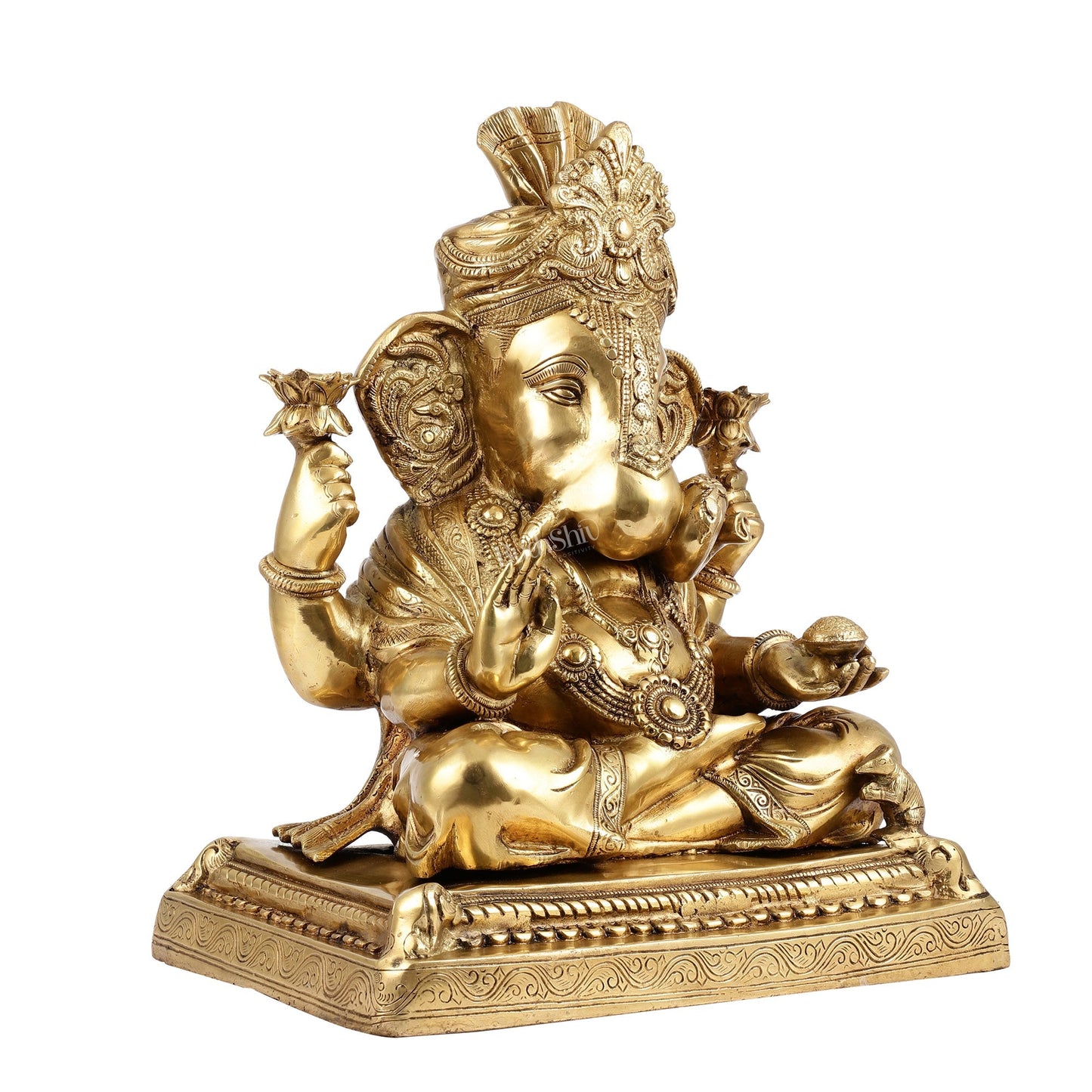 Handcrafted BrassShreemant Dagduseth Halwai Ganapati Statue - 20 inch