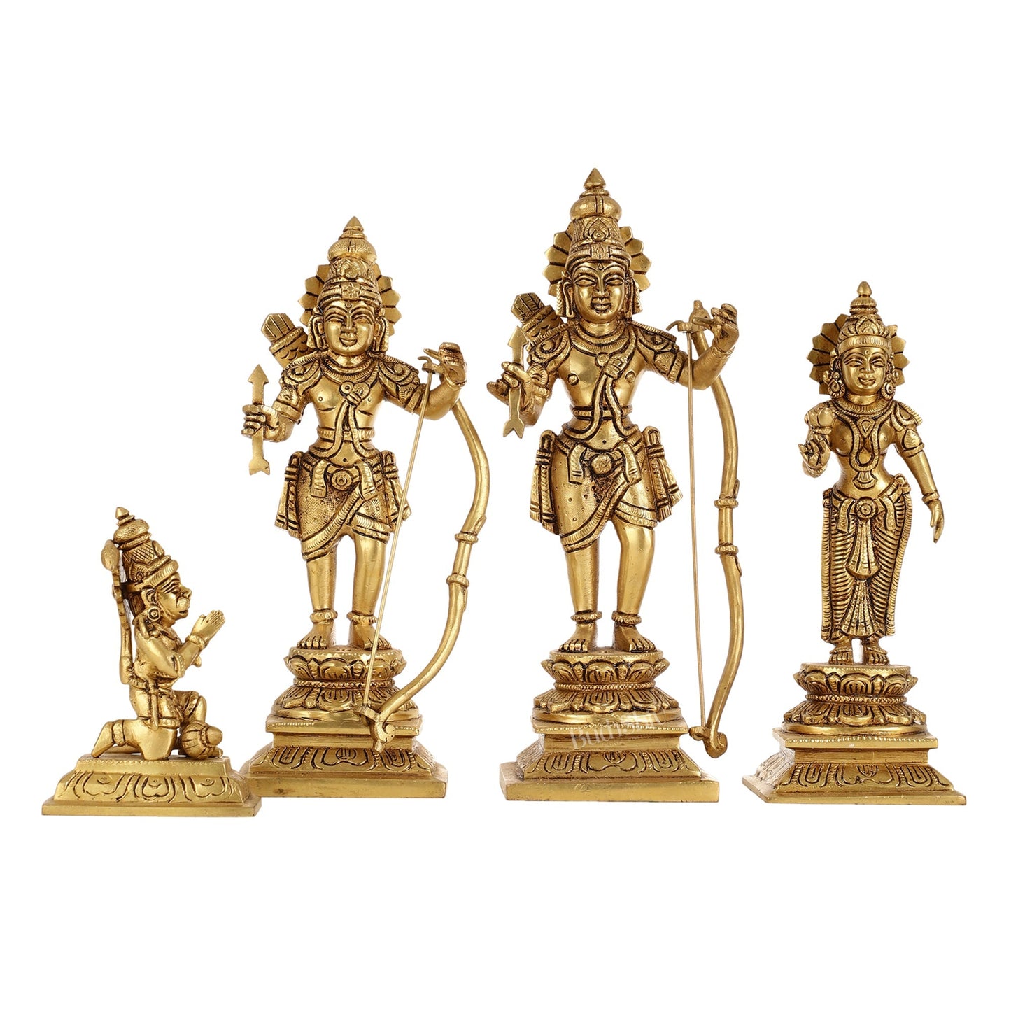 Handcrafted Brass Ram Darbar Idols 11 inch