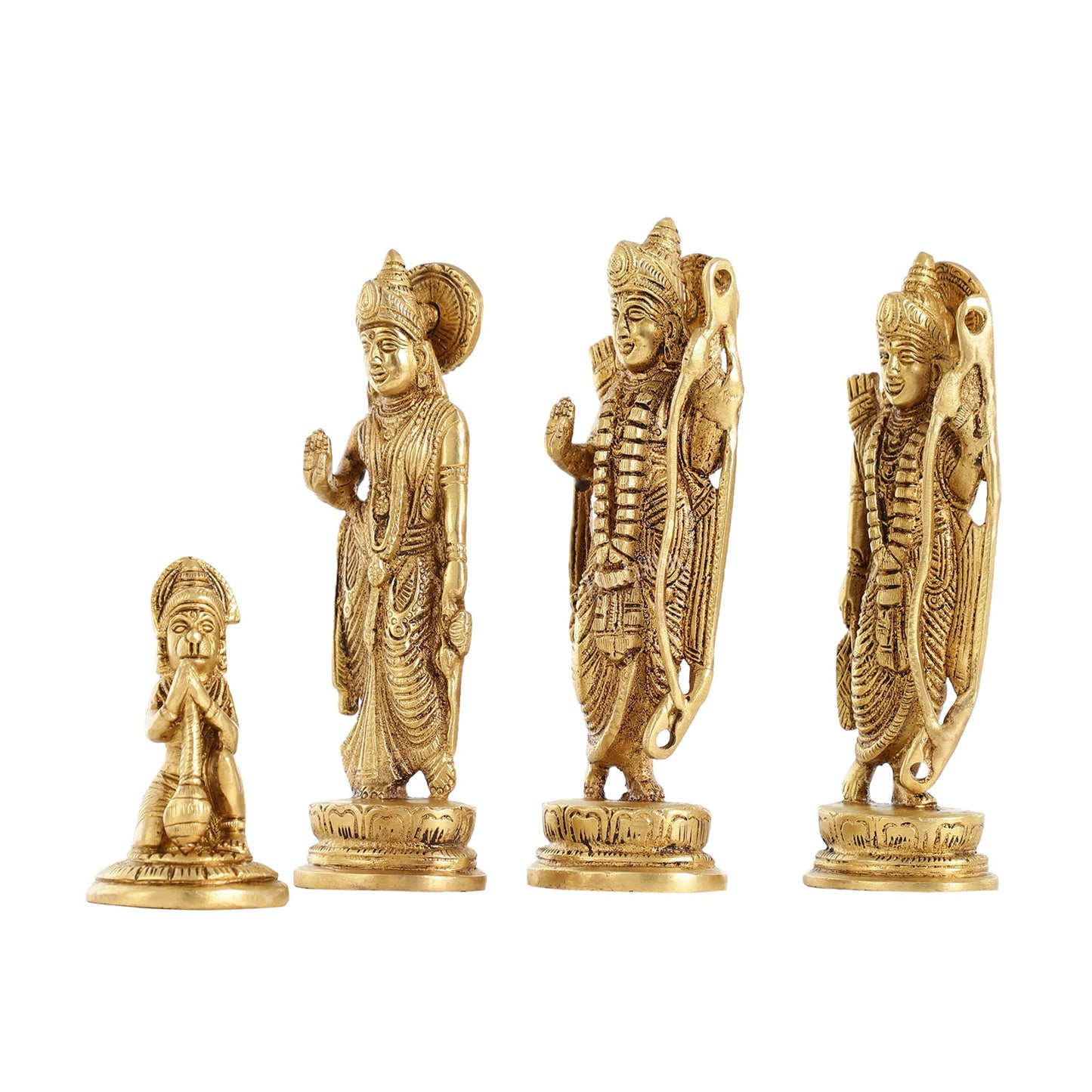 Handcrafted Brass Ram Darbar Idols 7 inch