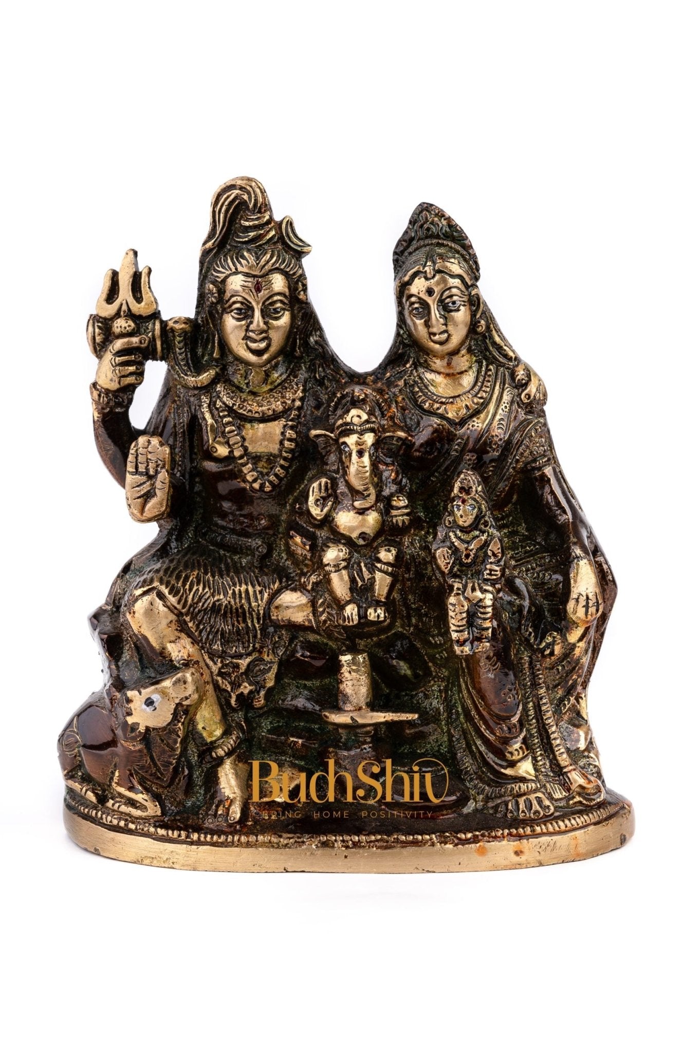 Handcrafted Brass Shiva Parivar Statue