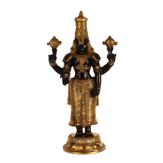 Handcrafted Brass Tirupati Balaji Statue | Lord Venkateshwara Swamy | 18 inch