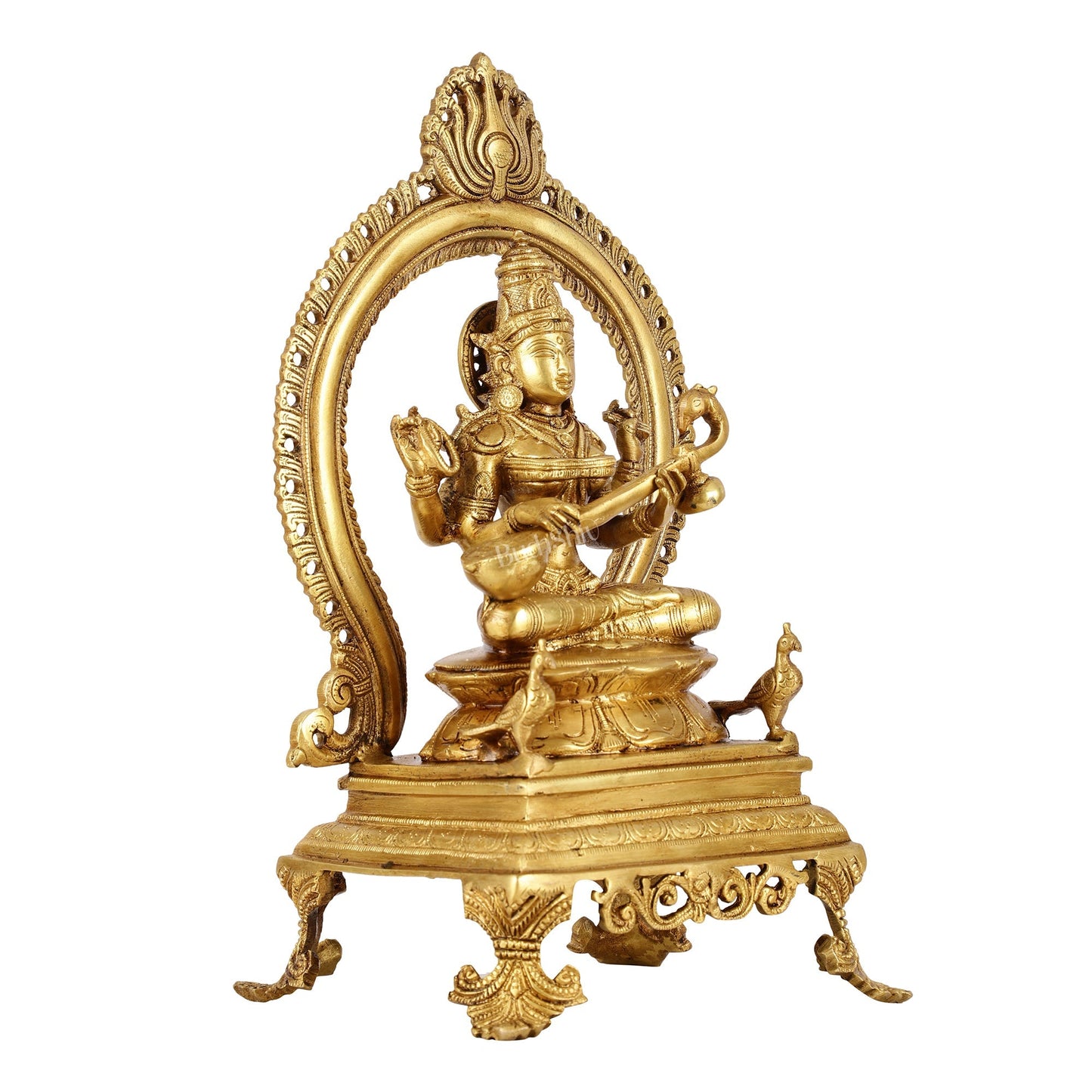 Inspiring Brass Saraswati Idol 15 inch