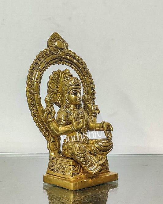Lakshmi Brass idol with Prabhavali 8.5 "