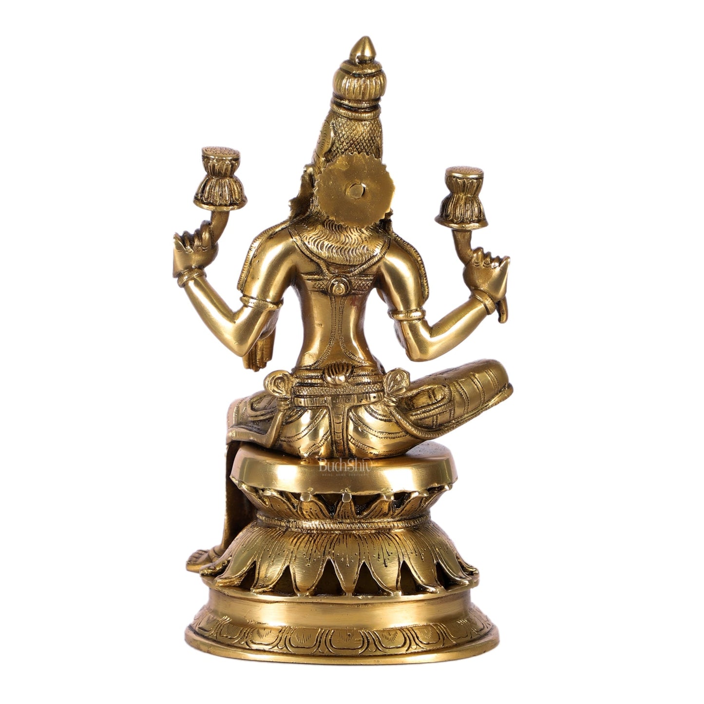 Lakshmi Brass Statue 12 inch matte