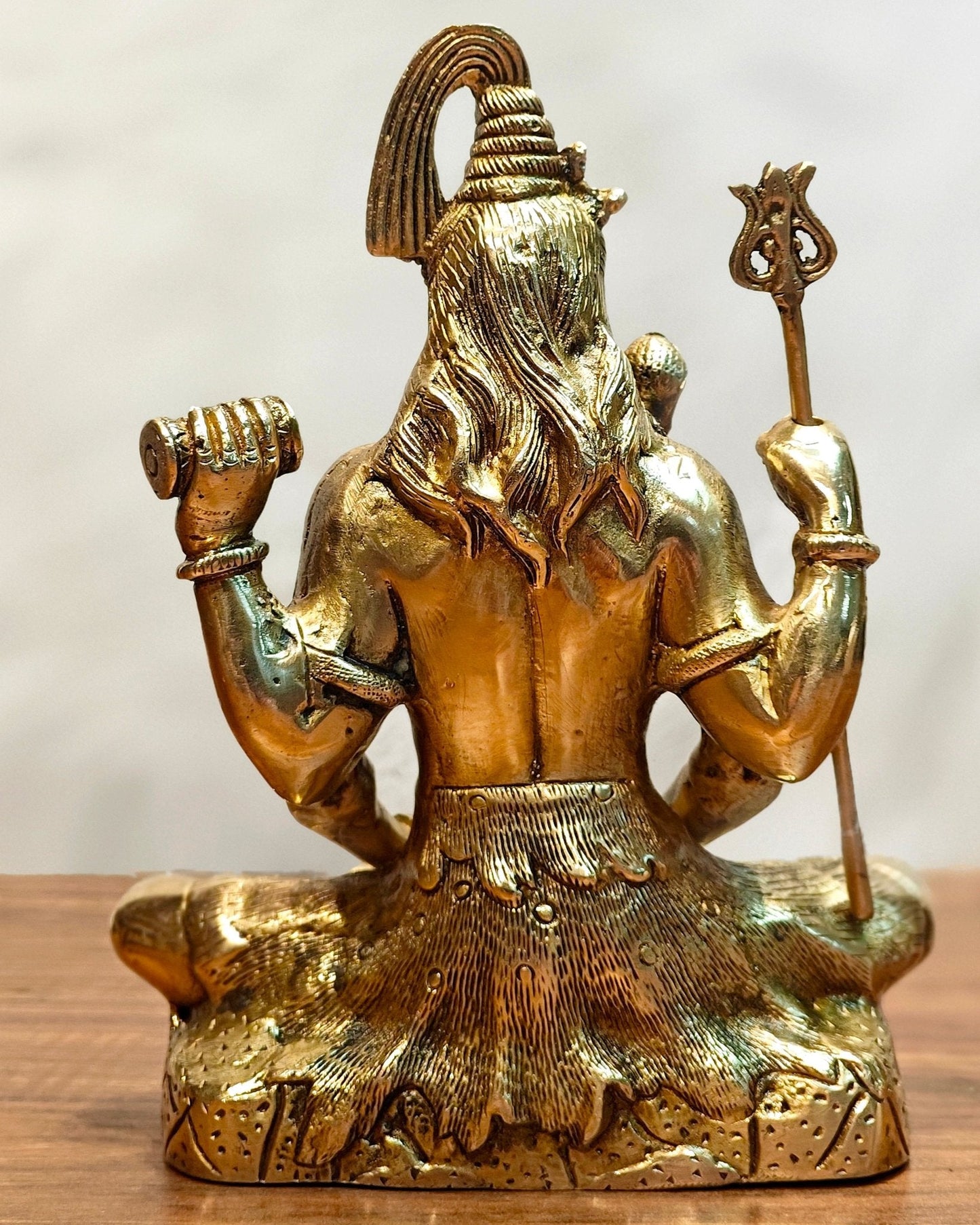 Lord Shiva brass idol in Meditation posture 8 "