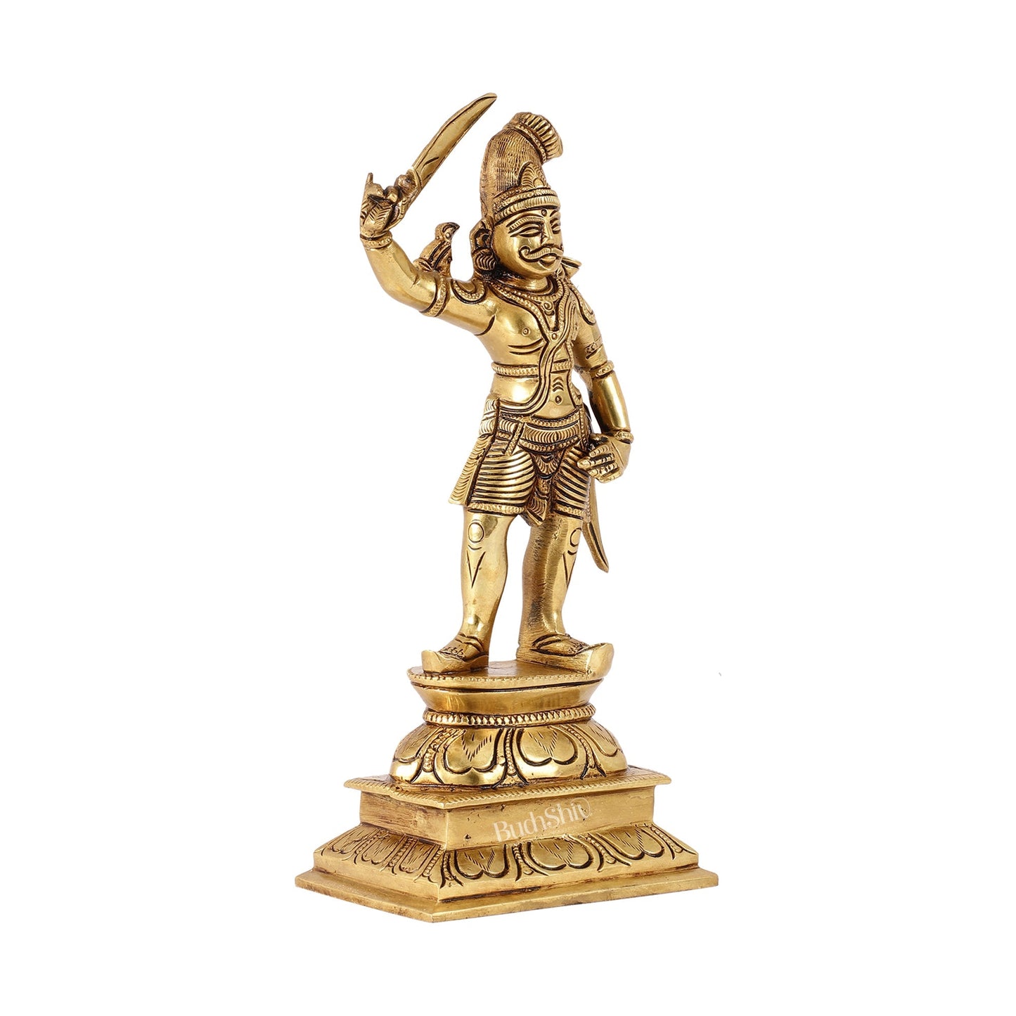 Veer bhadra Brass Superfine Statue 10"