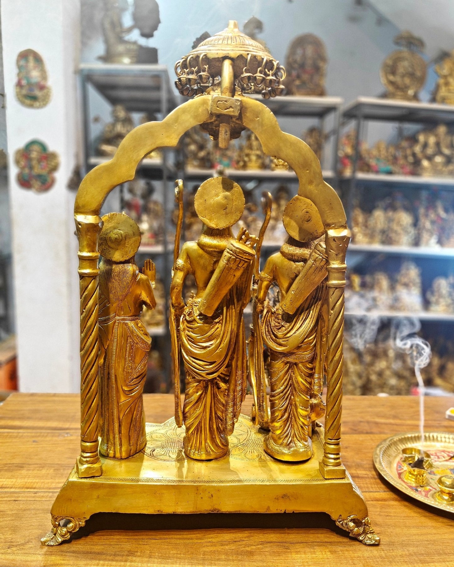 Majestic Ram Darbar Brass Idol 25 inch