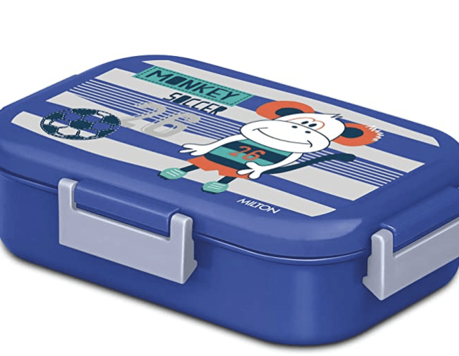 Milton New Flatmate Inner Stainless Steel Tiffin Box, 700 ml, Blue | Food Grade | School Lunch Box | Picnic