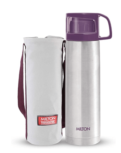Milton Glassy 500 Thermosteel 24 Hours Hot and Cold Water Bottle...