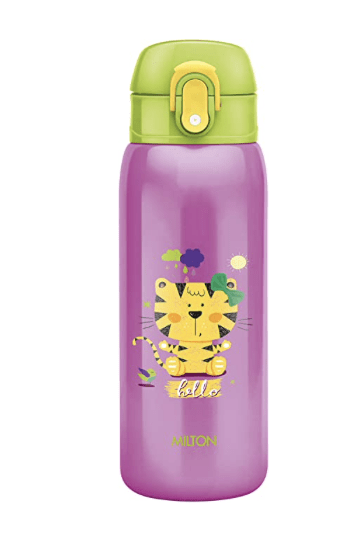 Milton Jolly 475 Thermosteel Kids Water Bottle, 390 ml, Purple