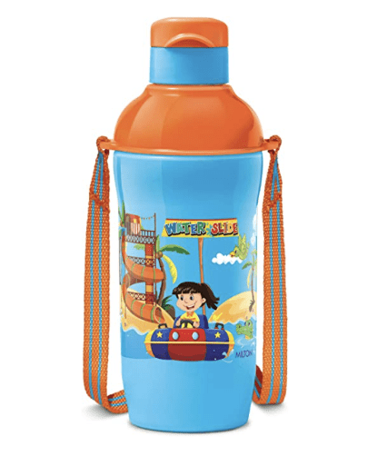 Milton Steel Slim 400 Insulated School Kids Bottle with Inner Steel, 420 ml, Blue