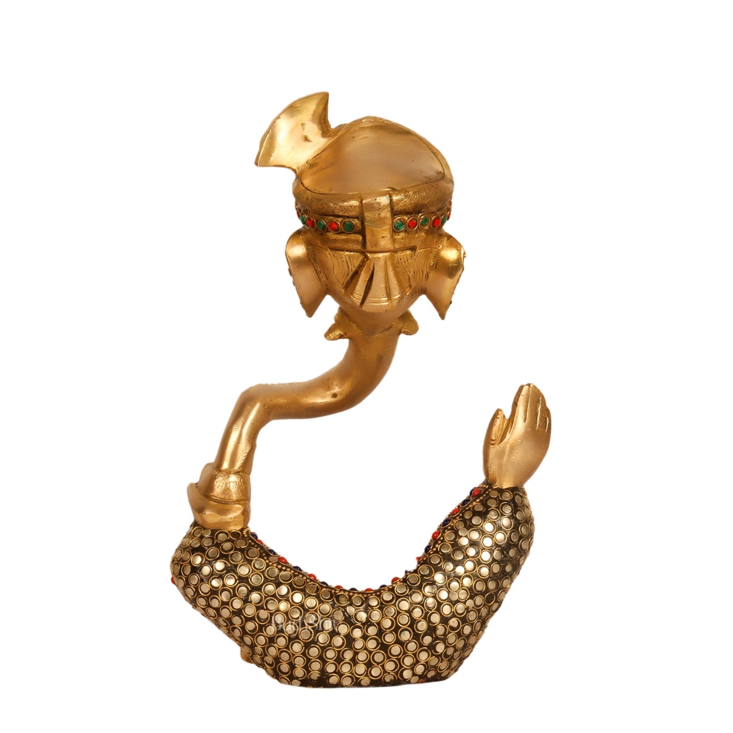 Modern Ganesha abstract unique brass idol