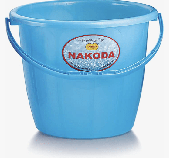 Nakoda Turbo Opaque Bucket Plastic Bathroom Bucket - 9 Litre (Color May Vary)