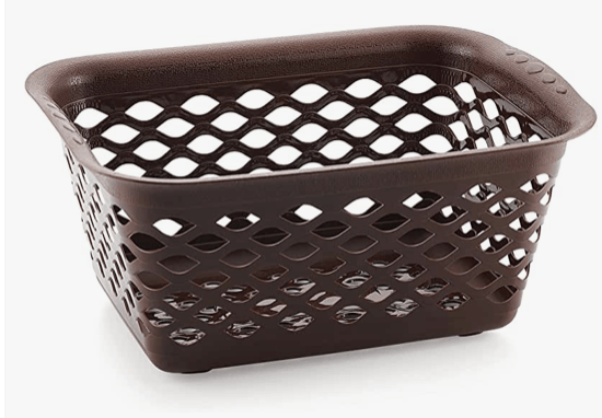 Nakoda Daisy Storage Basket Multipurpose Use for Kitchen & Home Organiser Box for Fruits Vegetables, Toys, Stationary items, Color May Vary, (320 x 240 x 146)