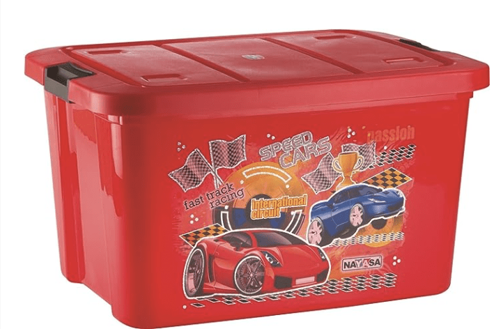 Nayasa Plastic Rectangular Toy Box (21 cm x 15 cm x 12 cm)