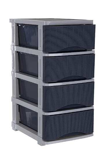 Nayasa Plastic Drawer, 1 Pieces, Grey - by AAROHI13