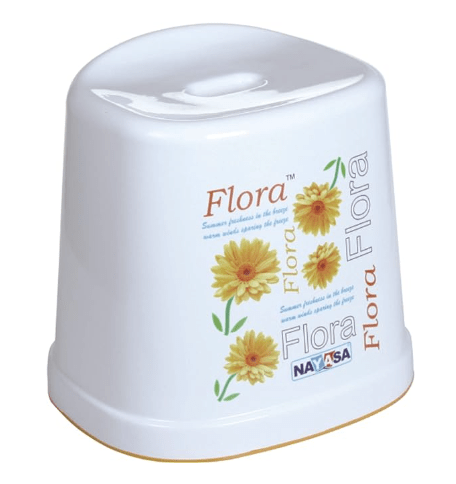 Nayasa Plastic Stool, Yellow