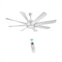KUHL Platin D8 Stylish 65% Power Saving with 1 Year Warranty BLDC Motor with Remote 1500 mm Ceiling Fan (5 Star | White | Pack of 1)