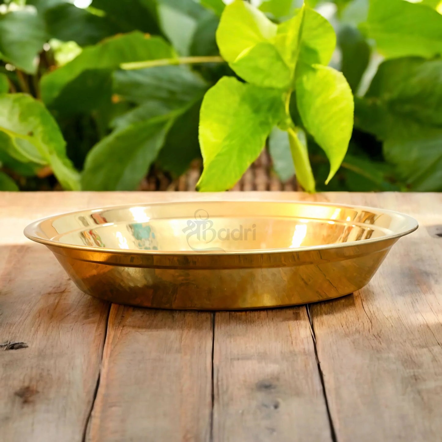 Shribadri Pure Brass Parat for Kneading Dough – Heavy Quality Roti Atta Mixing Plate