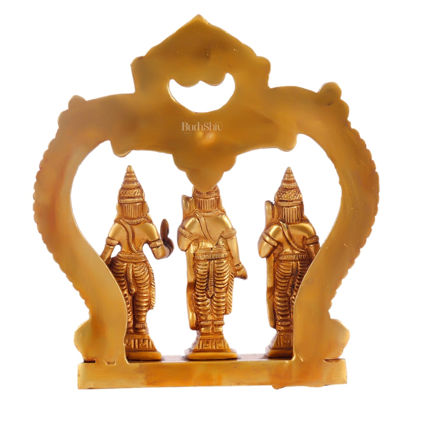 Pure Brass Ram Darbar - Perfect for Your Mandir - 6 Inch Height