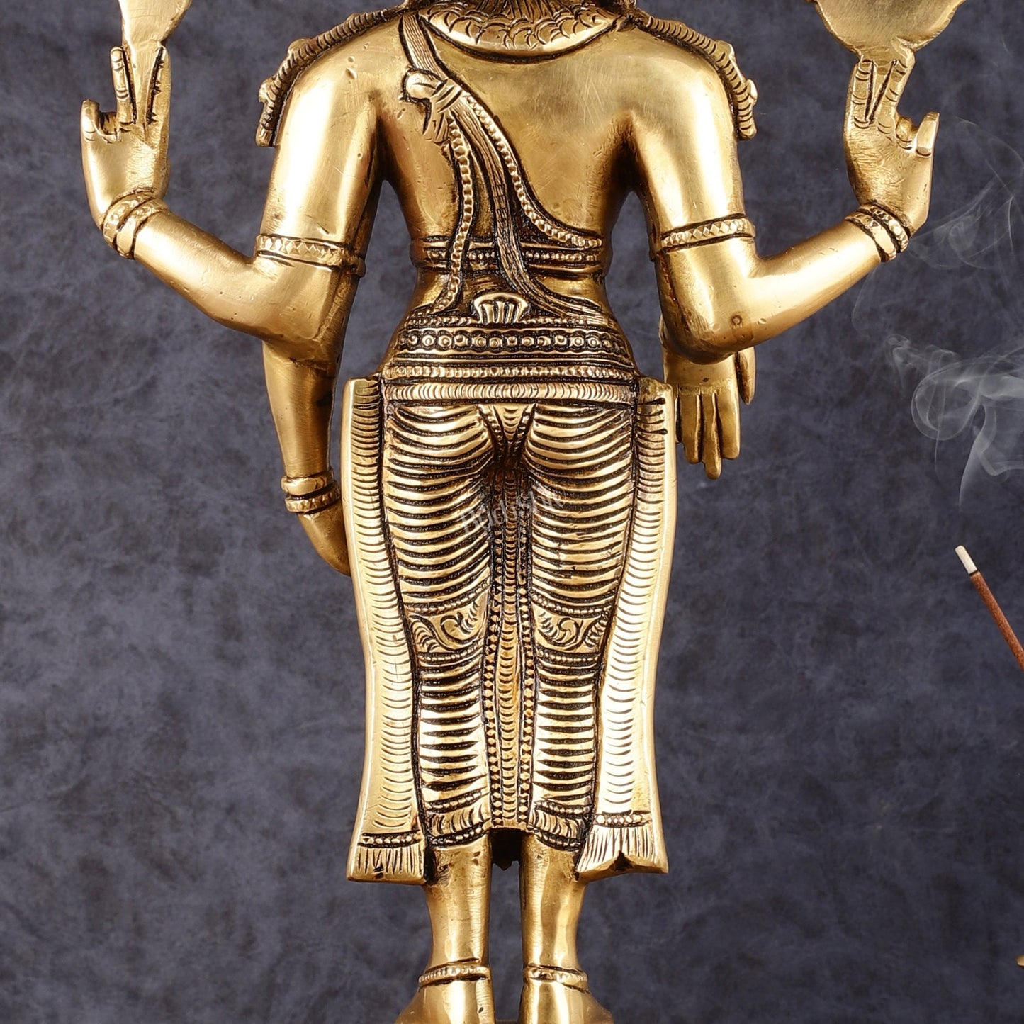 Pure Brass Tirupati Balaji Statue - 19"