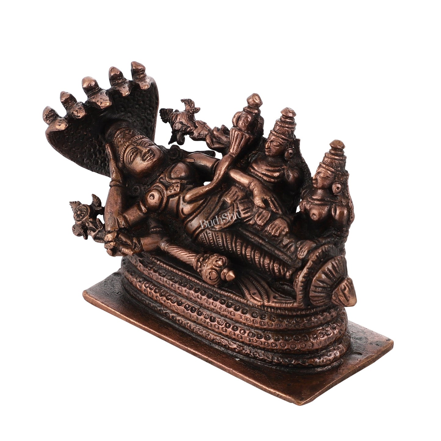Pure Copper Ananta Padmanabha Swamy Idol 3 inch