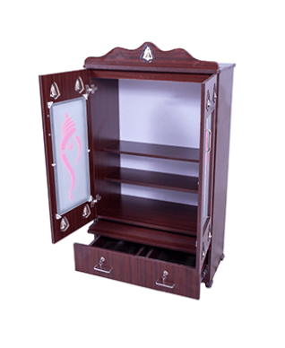 வீட்டு அலங்காரம் மற்றும் வழிபாட்டிற்கான அழகான 4-பிரேம் பூஜா ஸ்டாண்ட்