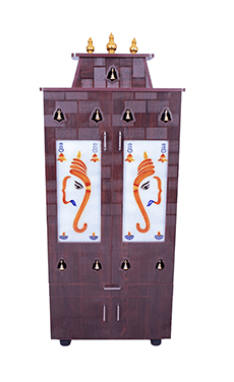 ஜி/சாவியுடன் கூடிய 5 அடி பூஜா ஸ்டாண்ட் - வீட்டு வழிபாட்டிற்கு ஏற்றது!